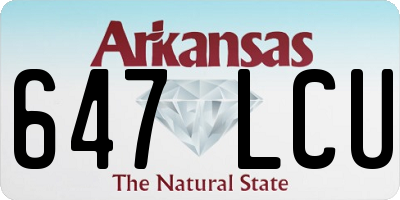 AR license plate 647LCU