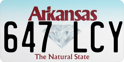 AR license plate 647LCY