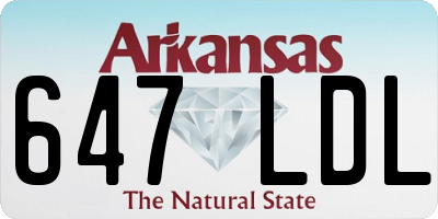 AR license plate 647LDL