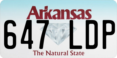 AR license plate 647LDP
