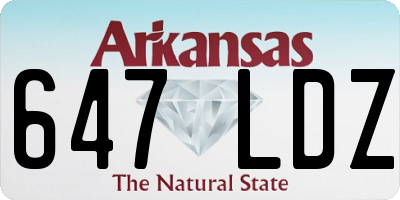 AR license plate 647LDZ