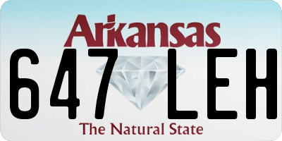 AR license plate 647LEH