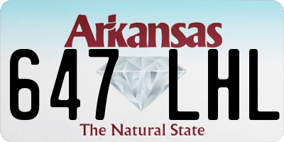 AR license plate 647LHL