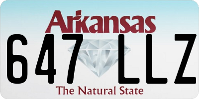 AR license plate 647LLZ