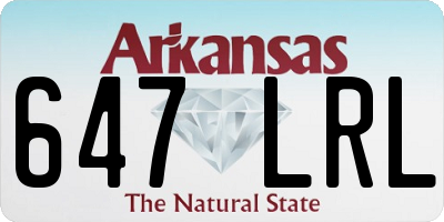 AR license plate 647LRL