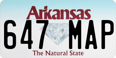 AR license plate 647MAP