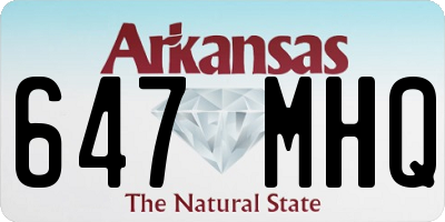 AR license plate 647MHQ