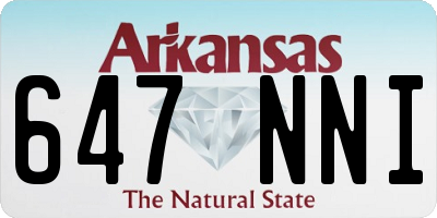 AR license plate 647NNI