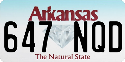 AR license plate 647NQD
