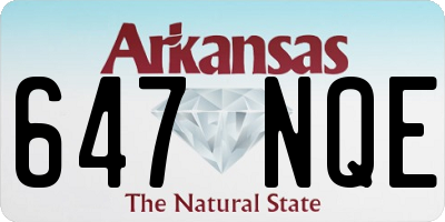 AR license plate 647NQE