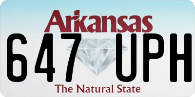 AR license plate 647UPH