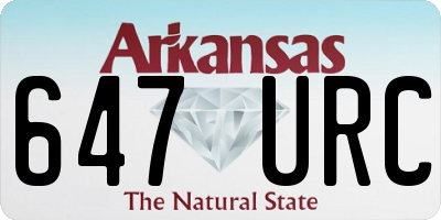 AR license plate 647URC