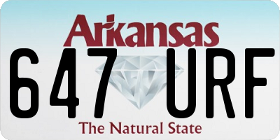 AR license plate 647URF