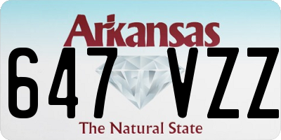 AR license plate 647VZZ