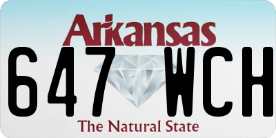 AR license plate 647WCH