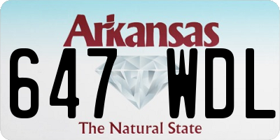 AR license plate 647WDL