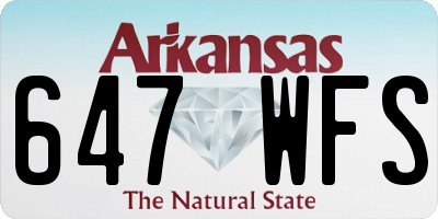 AR license plate 647WFS