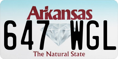 AR license plate 647WGL