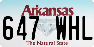 AR license plate 647WHL