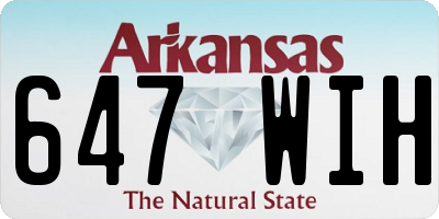 AR license plate 647WIH