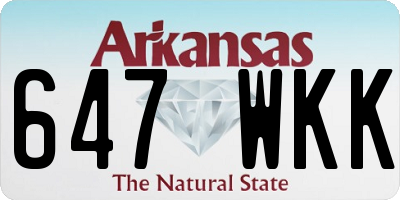 AR license plate 647WKK