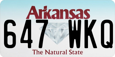 AR license plate 647WKQ