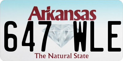 AR license plate 647WLE