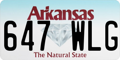 AR license plate 647WLG