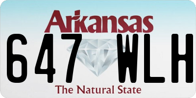 AR license plate 647WLH