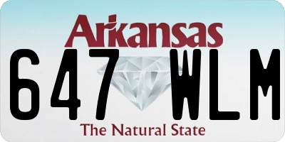AR license plate 647WLM