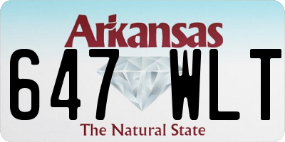 AR license plate 647WLT