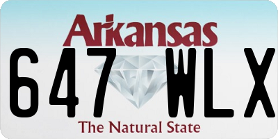 AR license plate 647WLX