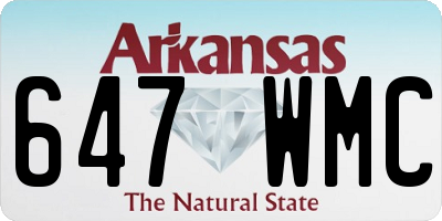 AR license plate 647WMC