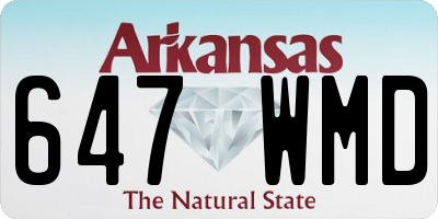 AR license plate 647WMD