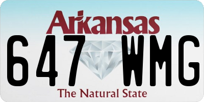 AR license plate 647WMG