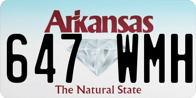 AR license plate 647WMH