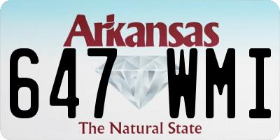 AR license plate 647WMI