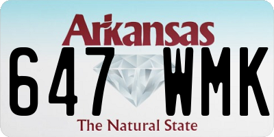 AR license plate 647WMK