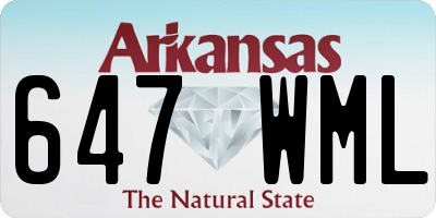AR license plate 647WML