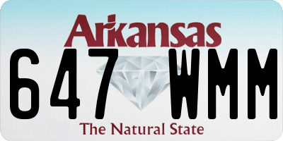 AR license plate 647WMM