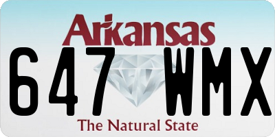 AR license plate 647WMX