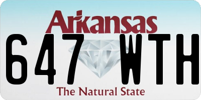 AR license plate 647WTH