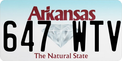 AR license plate 647WTV