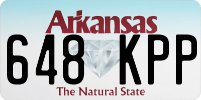 AR license plate 648KPP