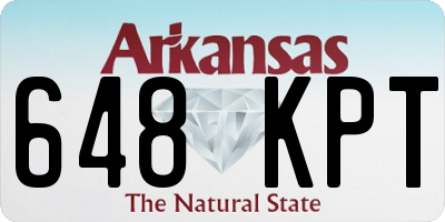 AR license plate 648KPT