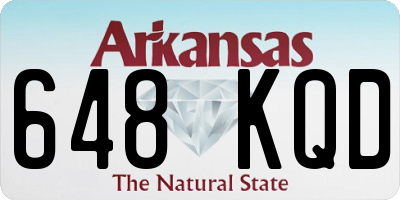 AR license plate 648KQD