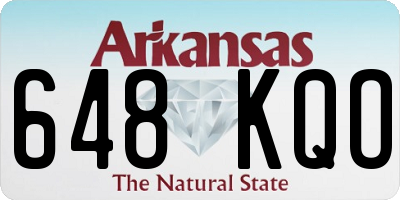 AR license plate 648KQO
