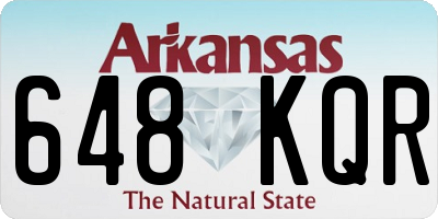 AR license plate 648KQR