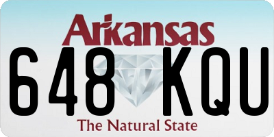 AR license plate 648KQU