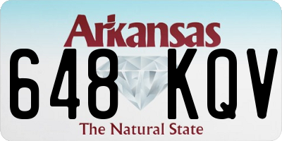 AR license plate 648KQV